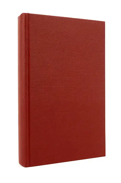 Burgundy red hardback book standing upright against a white background (with path).  I am building an interesting collection of books.  If you’d like to see my complete collection please CLICK HERE.  Alternative red book with black spine shown below: