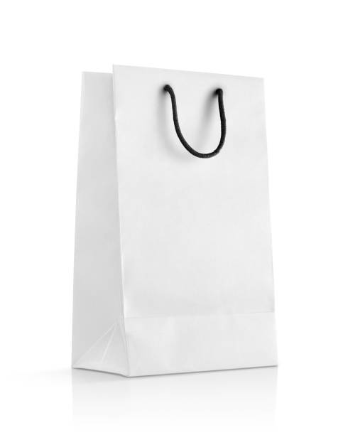 istock blank white paper shopping bag for design mock-up 1177440731