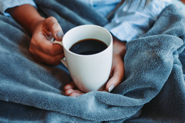istock Cozy morning with coffee in the bed 1177448515