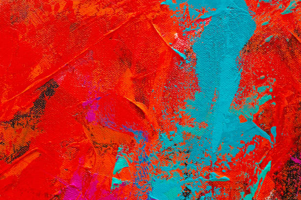istock Abstract painted art background with brush strokes 1177448961