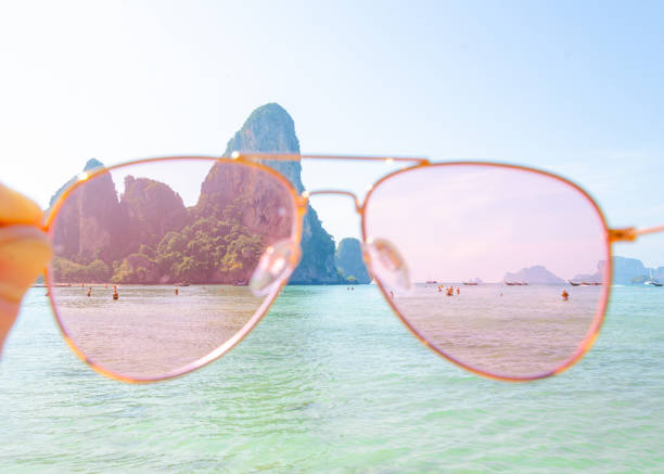 Thailand tropical island rose sunglasses