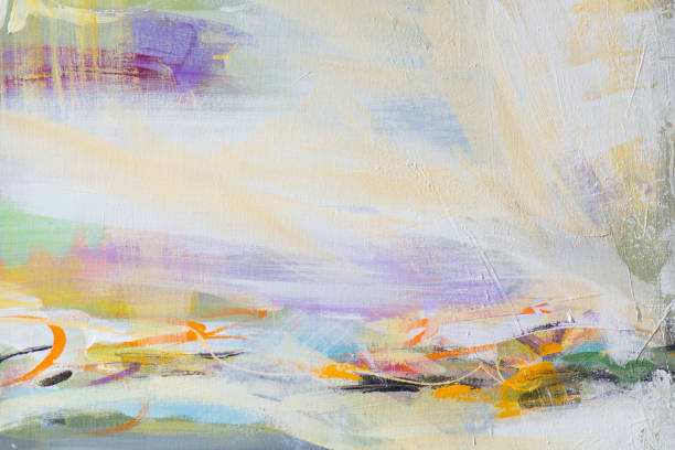 istock Abstract painted art background with brush strokes 1177449765