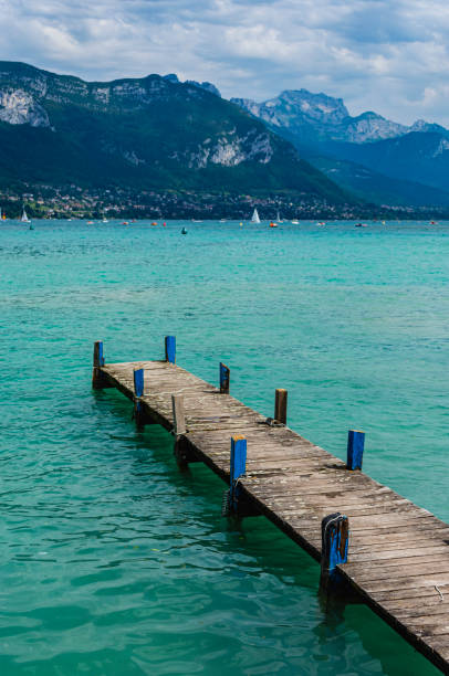 In August 2015, people were enjoying summer holidays at Annecy lake in the Alps in France