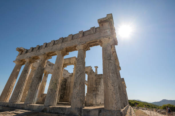 istock Aphaia temple in Egina in Greece 1177452744
