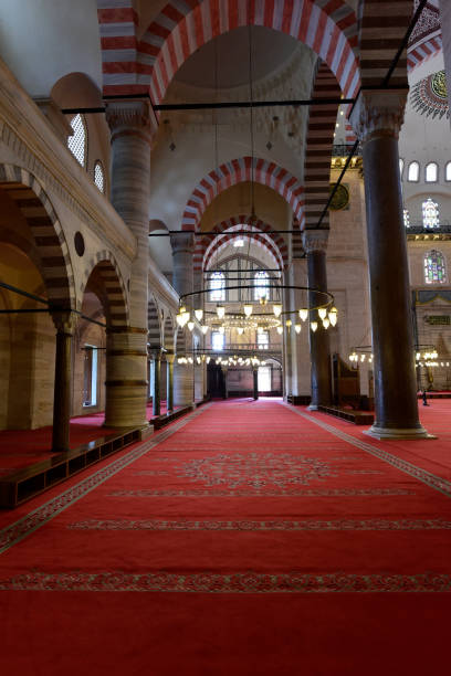 istock Istanbul Suleymaniye Mosque interior view after the restoration 1177452801