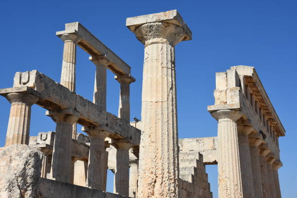 istock Aphaia temple in Egina in Greece 1177452902