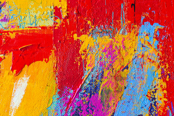 istock Abstract painted art background with brush strokes 1177453348