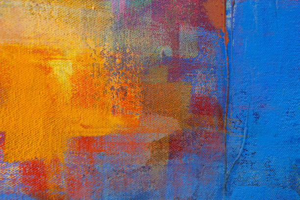 istock Abstract painted art background with brush strokes 1177454315