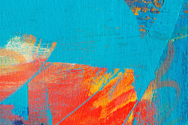 istock Abstract painted art background with brush strokes 1177454739