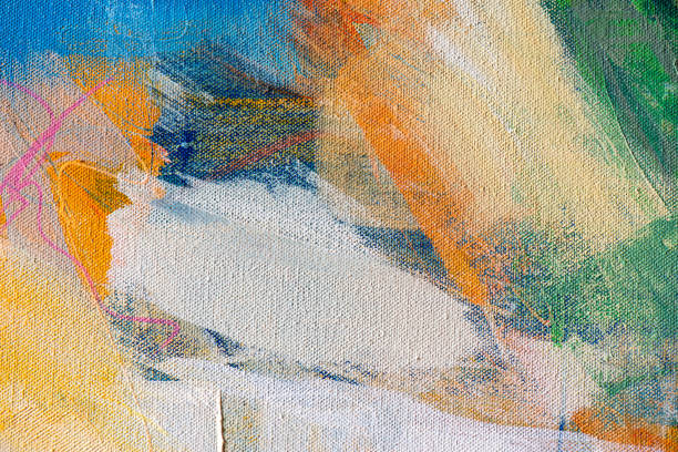 istock Fine Art Abstract Painting Background with Brush Strokes 1177457315