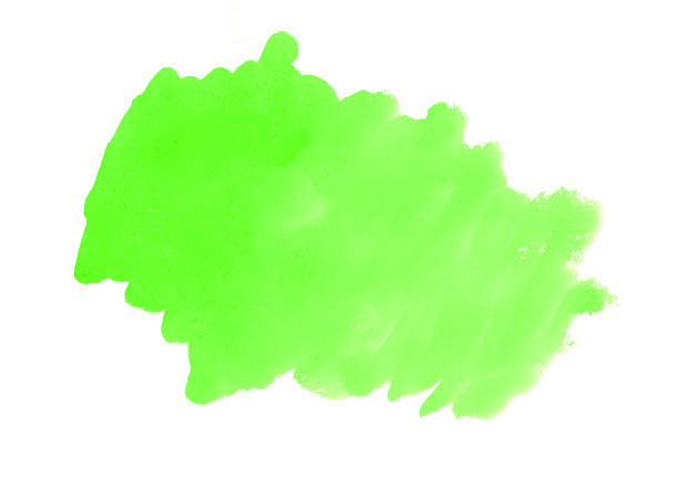 istock Abstract green watercolor brush strokes painted background 1177459853