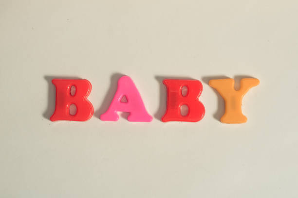 istock plastic letters message baby on white isolated background 1177460192