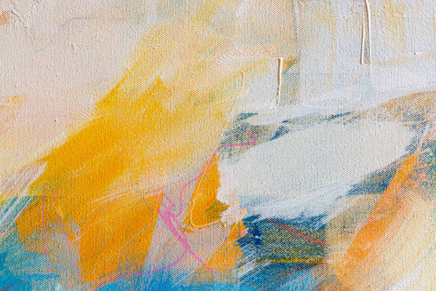 istock Fine Art Abstract Painting Background with Brush Strokes 1177460208