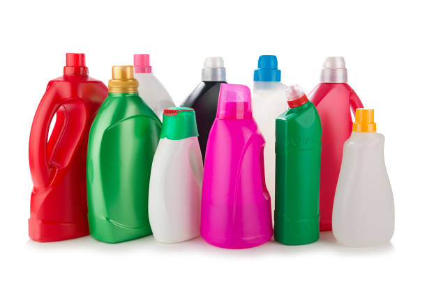 istock Set of Cleaning Products Isolated on White 1177460837