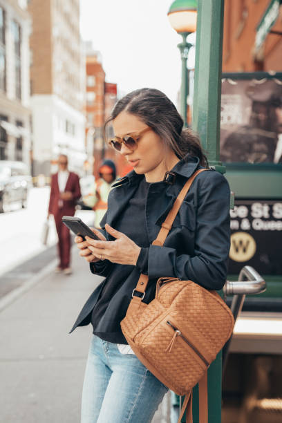 Woman visiting New York