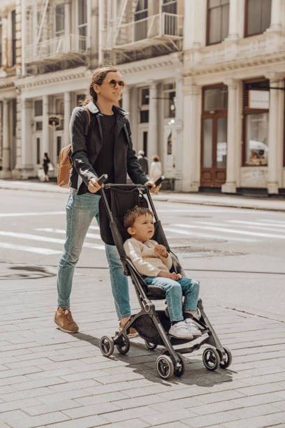 istock Family travelling in New York Soho 1177462465
