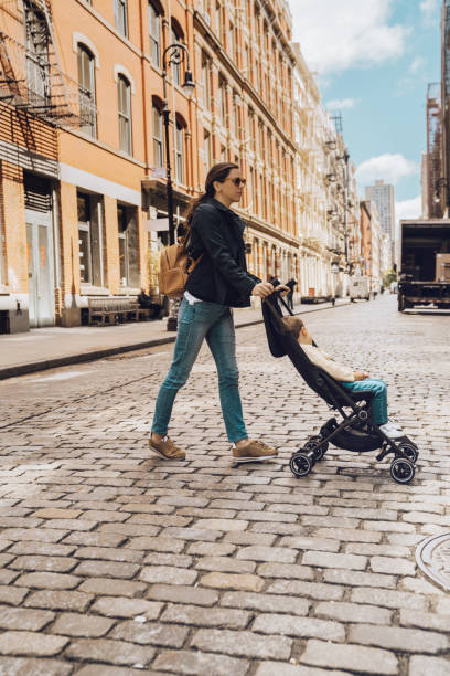 istock Family travelling in New York Soho 1177462467