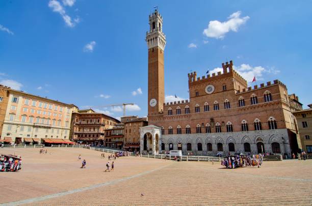 istock Torre del Mangia and Piazza del Campo, Siena 1177465789