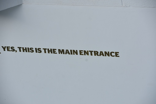 YES .IT IS THE MAIN ENTRANCE