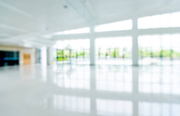 istock Blur background of empty lobby in hospital 1177469949
