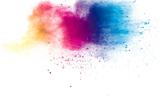 istock Colorful background of pastel powder explosion.Multi colored dust splash on white background.Painted Holi. 1177470518