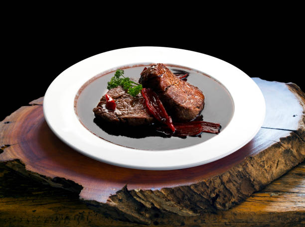istock Filet mignon with red wine sauce 1177474417