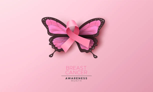 Breast Cancer Ribbon With Wings Illustrations, Royalty-Free Vector Graphics  & Clip Art - iStock