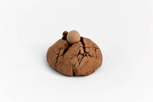 istock Abstract clay sculpture by hand. 1177475958