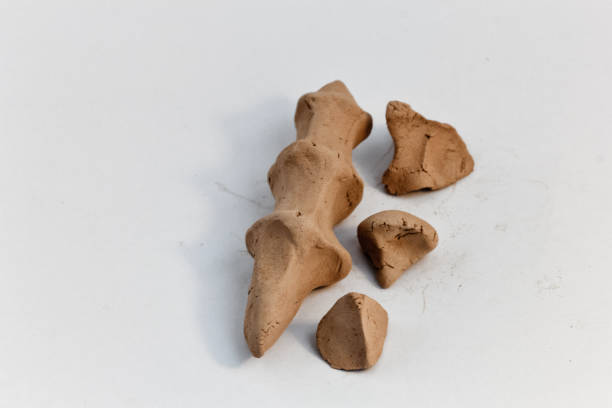 istock Abstract clay sculpture by hand. 1177476315