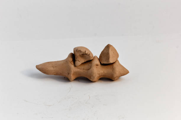 istock Abstract clay sculpture by hand. 1177476339