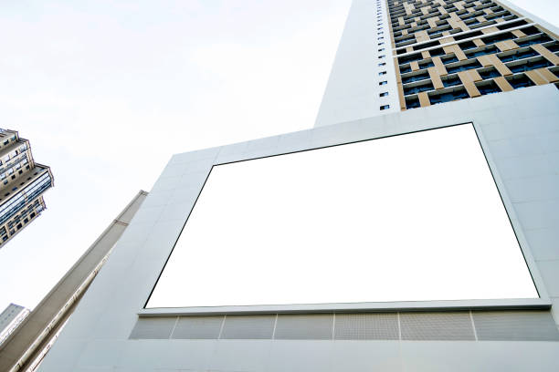 istock Blank billboard on the wall of shopping mall 1177476403