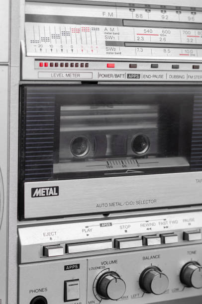 istock Close-up of a Cassette Player Radio. 1177476410