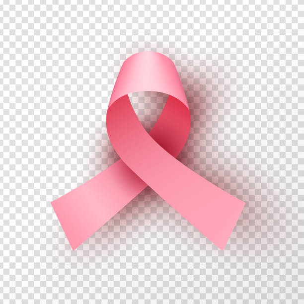istock Isolated 3d pink ribbon for breast cancer concept 1177477779