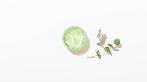 istock Jar of clear aloe vera gel 1177478081