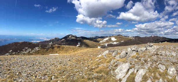 Velebit mountain scenery stock photo