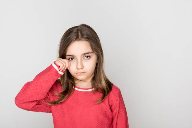 istock Little girl rubbed her eyes 1177485534