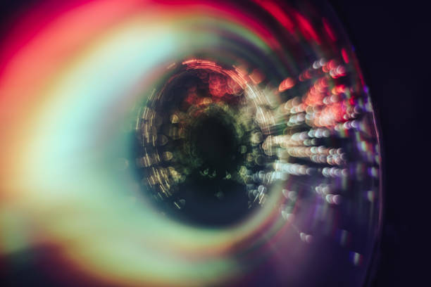 istock Beautiful abstract circle of shine with particle space  background. 1177488022