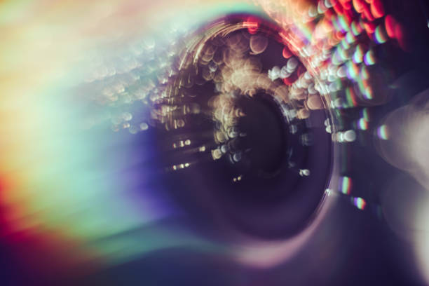 istock Beautiful abstract circle of shine with particle space  background. 1177488311