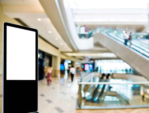 istock Touch display kiosk in shopping mall 1177488766