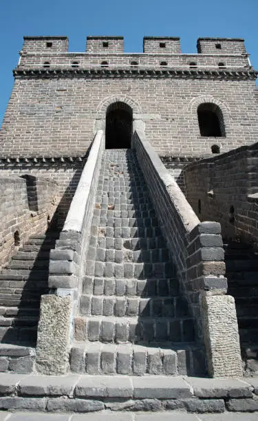 The famous Great Wall of China, one of the seven wonders of the world at Mutianyu Section outside Beijing.