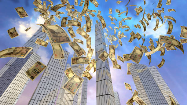 istock Yen Flying in City 1177496458