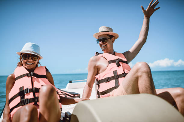istock Couple Having Pedal Boat Fun During Summer 1177500709