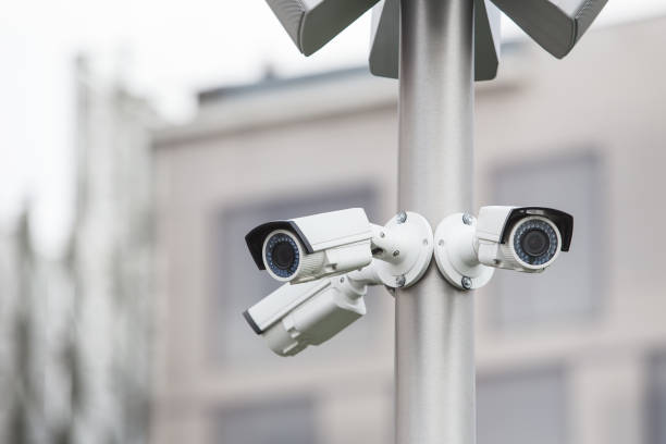 istock CCTV camera on city street. 1177503677