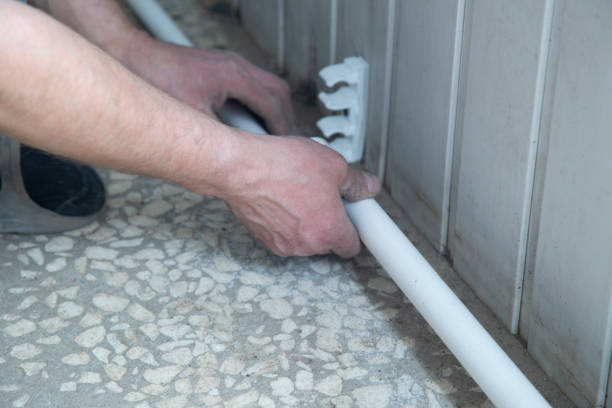 istock Installation of polypropylene pipes for heating. Plumber repairs heating pipes. 1177503720