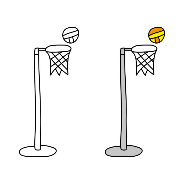 Netball Stock Illustration - Download Image Now - Netball, Sports Ball,  Sketch - iStock