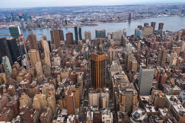 istock Aerial view of New York skyline 1177505321