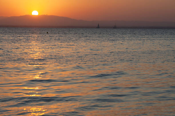 Sunset on the Mediterranean Sea, Spain