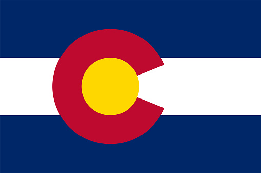 Flag of the State of Colorado Vector illustration eps10