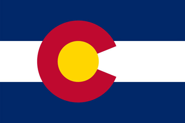 Flag of the State of Colorado Vector illustration Flag of the State of Colorado Vector illustration eps10 colorado illustrations stock illustrations