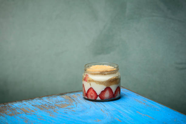 Glass of dessert